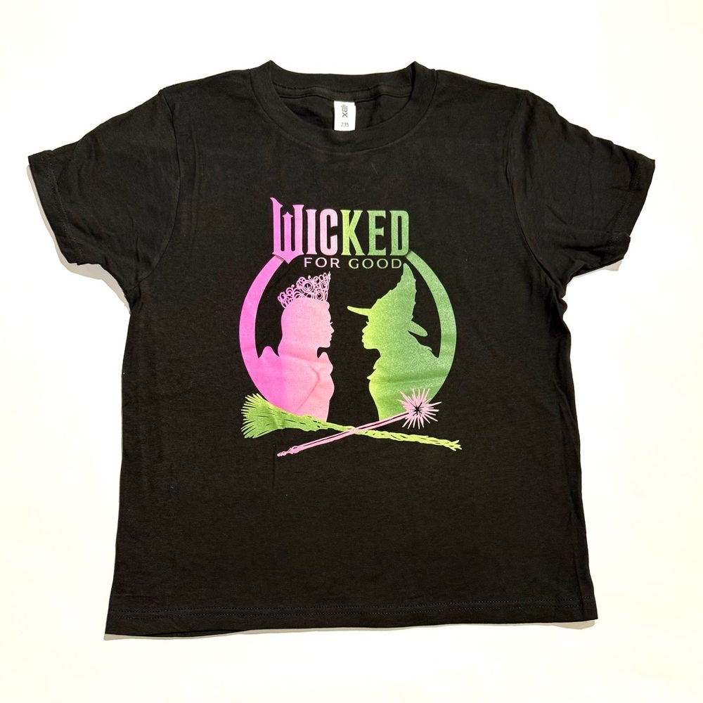 2025 Official Wicked For Good Elphaba Glinda Youth Medium T-Shirt Universal